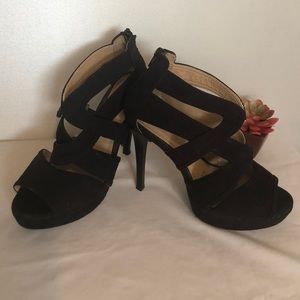 Andrea- sexy crossover black suede